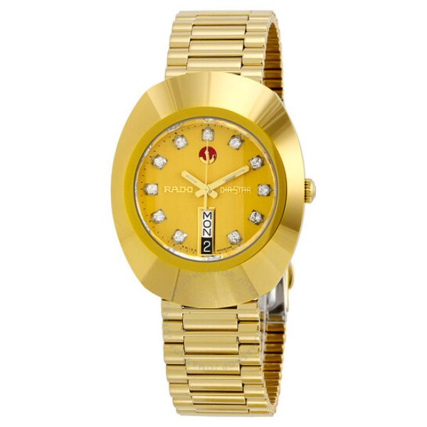Rado Original Jubile Gold Automatic Gold Dial Gold PVD Men&#039;s Watch R12413493