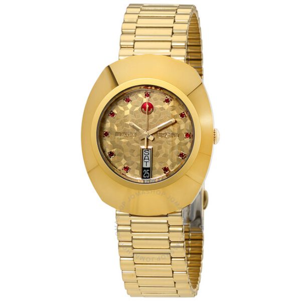 Rado Original Automatic Yellow Gold Dial Men&#039;s Watch R12413653