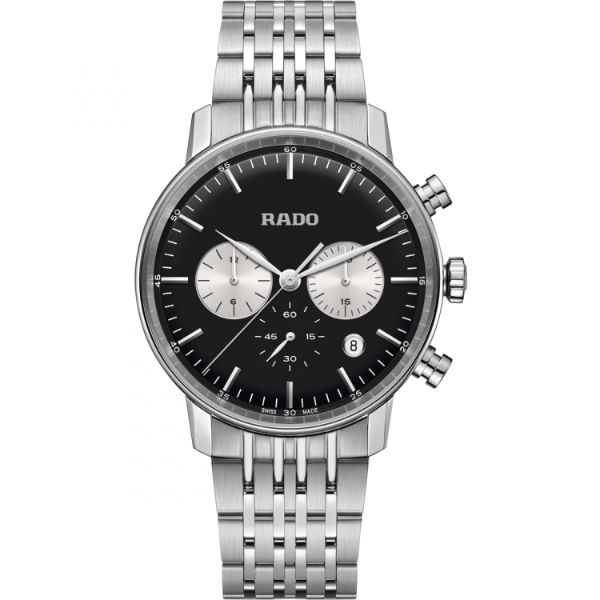 Rado Coupole Classic Chronograph Quartz Black Dial Men&#039;s Watch R22910153