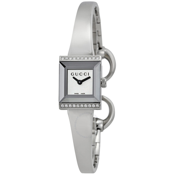 [추가비용없음] 구찌 YA128504 G-Frame Silver Dial Watch