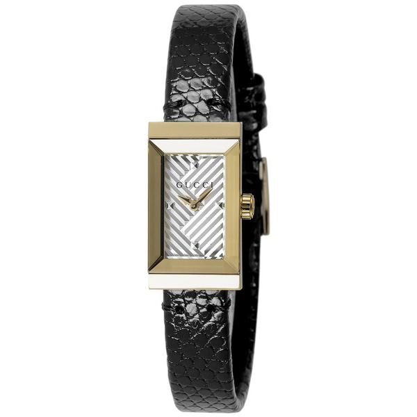 [추가비용없음] 구찌 YA147507 G-Frame Gold Black Ladies Watch