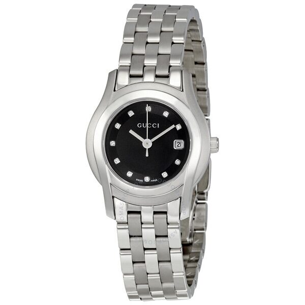 [추가비용없음] 구찌 YA55504L12P-BLK Stainless Steel Watch