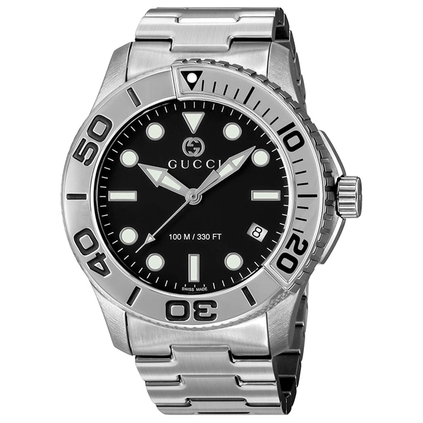 [추가비용없음] 구찌 GUCCI YA126277 Diver Black Dial 46mm Men&#039;s Watch