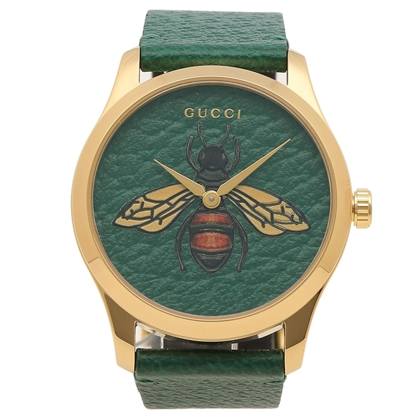 [추가비용없음] 구찌 GUCCI YA1264065 G-Timeless Swiss Made Emerald Green with Bee Theme Watch