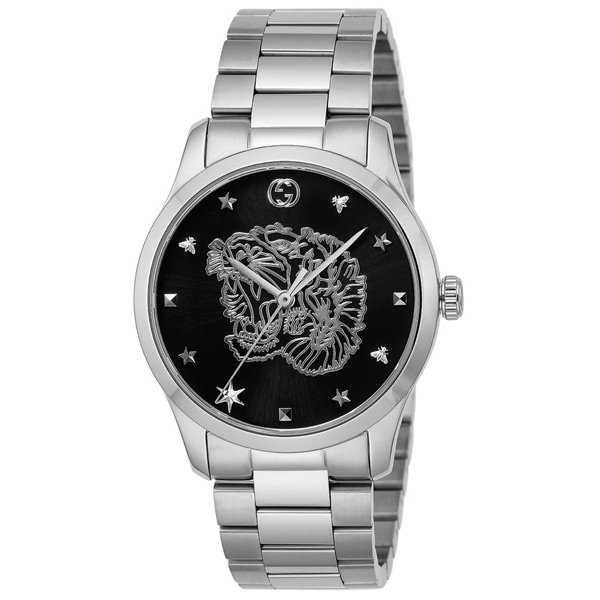 [추가비용없음] 구찌 GUCCI YA1264125 G-Timeless 38mm Women&#039;s Stainless Steel Watch