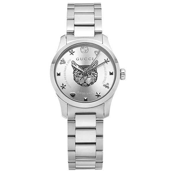 [추가비용없음] 구찌 GUCCI YA126595 G-Timeless Silver Dial 27mm Ladies Watch