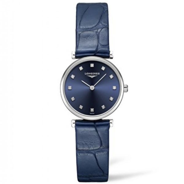LONGINES L4.209.4.97.2 La Grande Classique Blue Leather Watch