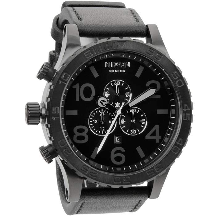 [추가비용없음] 닉슨 NIXON 51-30 Chronograph Leather Watch A124-001
